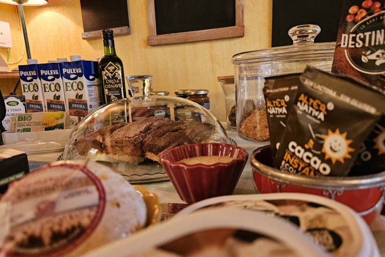 Carrito buffet del desayuno bio en beautiful alamedas