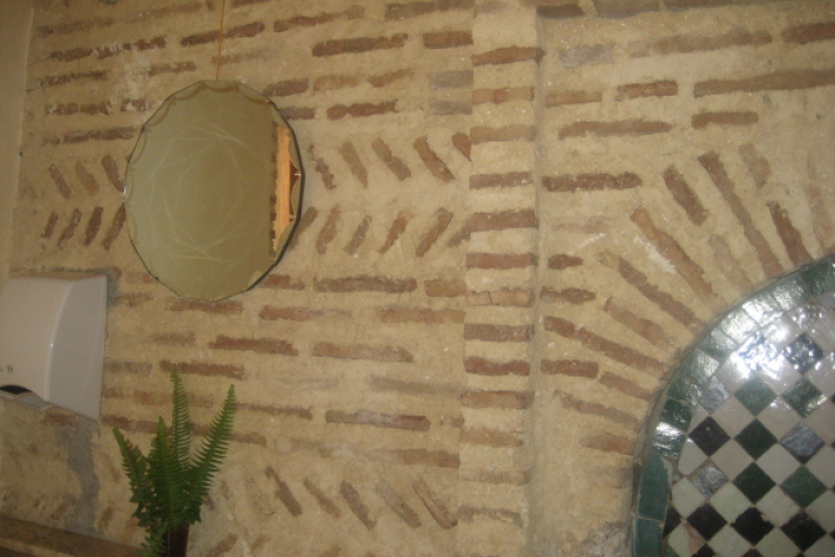 Muro ladrillo espiga